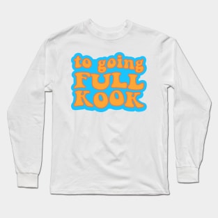 Outer Banks Going Kook Orange and Blue Long Sleeve T-Shirt